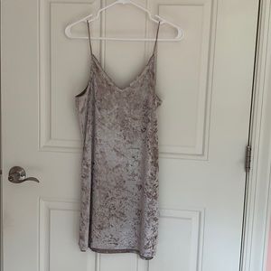 Crushed velvet LA hearts bodycon dress